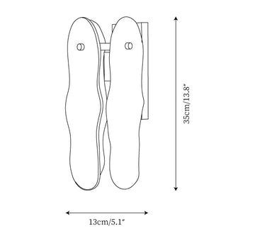 Aitian Wall Lamp — Dimension drawings 1
