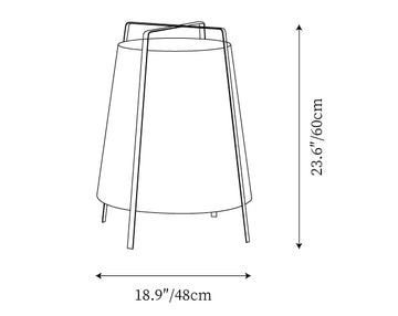 Lampe de Table Akane — Plans de dimensions 1