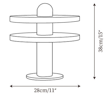 Alabaster Planes Table Lamp — Dimension drawings 1