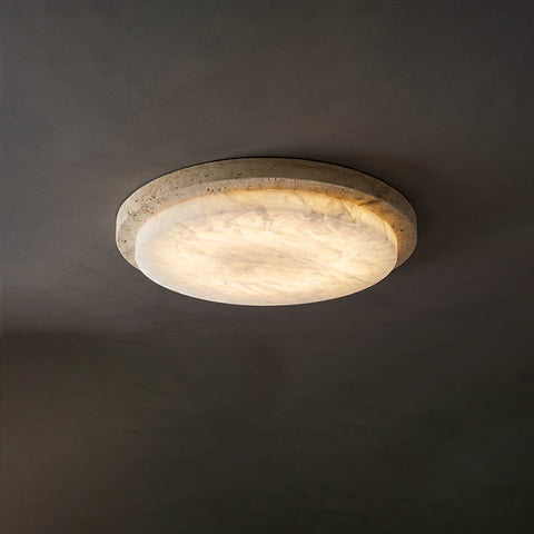 Alhama Alabaster Flush Mount Ceiling Light