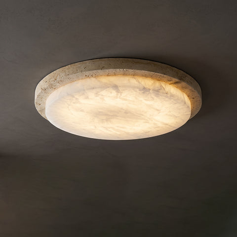 Alhama Alabaster Flush Mount Ceiling Light