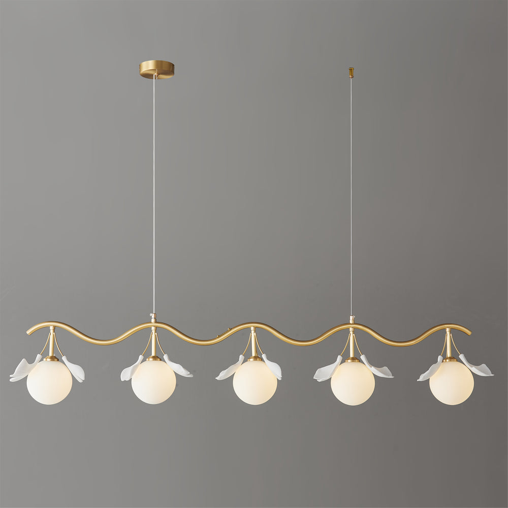 Allanie Gingko Long Chandelier – detail 2