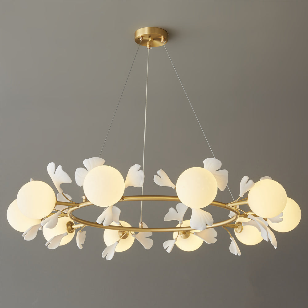 Allanie Gingko Round Chandelier – detail 2
