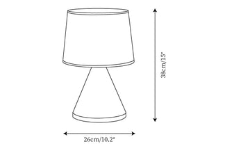 Amalia Table Lamp — Dimension drawings 1