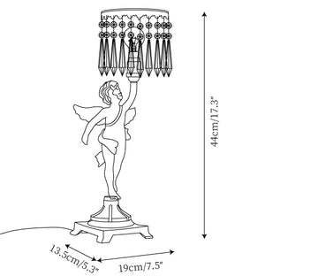 Angel Crystal Table Lamp — Dimension drawings 1