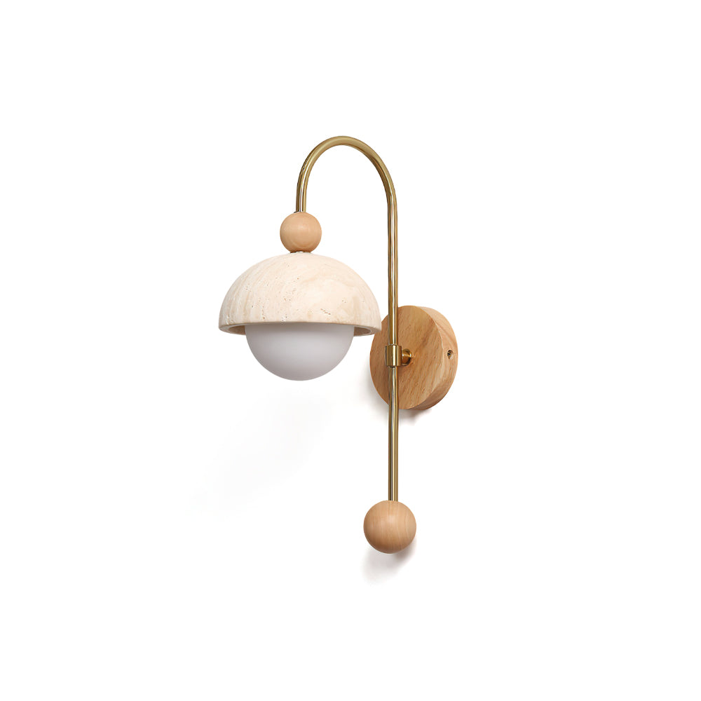 Ansa Travertine Wall Sconce