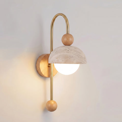 Ansa Travertine Wall Sconce – detail 17