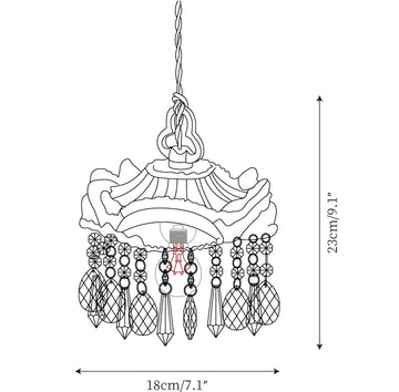 Antigua Lampada a Sospensione — Disegni dimensionali 1