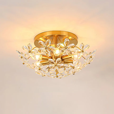 Suspension encastrée Antonia Crystal Flower au plafond