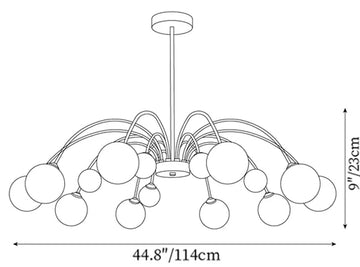Apiales Chandelier — Dimension drawings 3