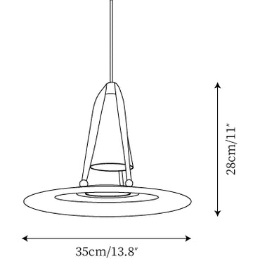 Aragon Pendant Light — Dimension drawings 1