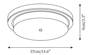 Elora Ceiling Lamp — Dimension drawings 1