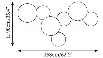 Applique Murale Art Fluorescent — Disegni dimensionali 9