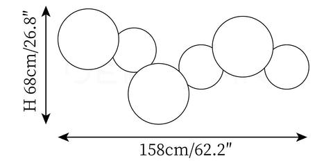 Φ 53.5″ x H 26.8″