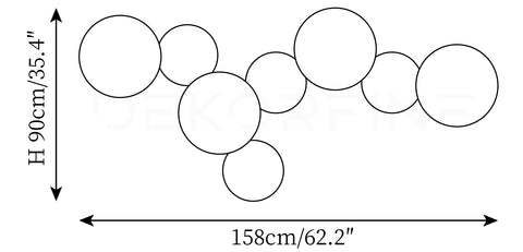 Φ 62.2″ x H 35.4″