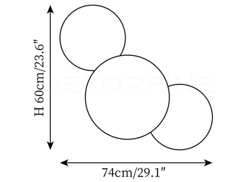 Applique Murale Art Fluorescent — Disegni dimensionali 3