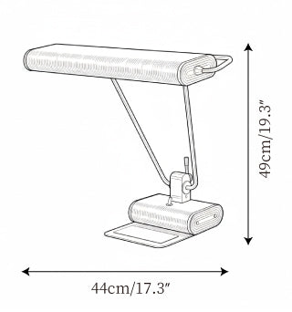 Art Deco 34 Table Lamp — Dimension drawings 1