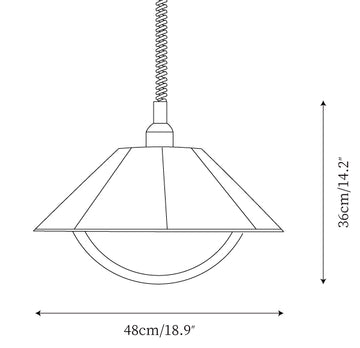 Arta Pendant Lamp — Dimension drawings 1