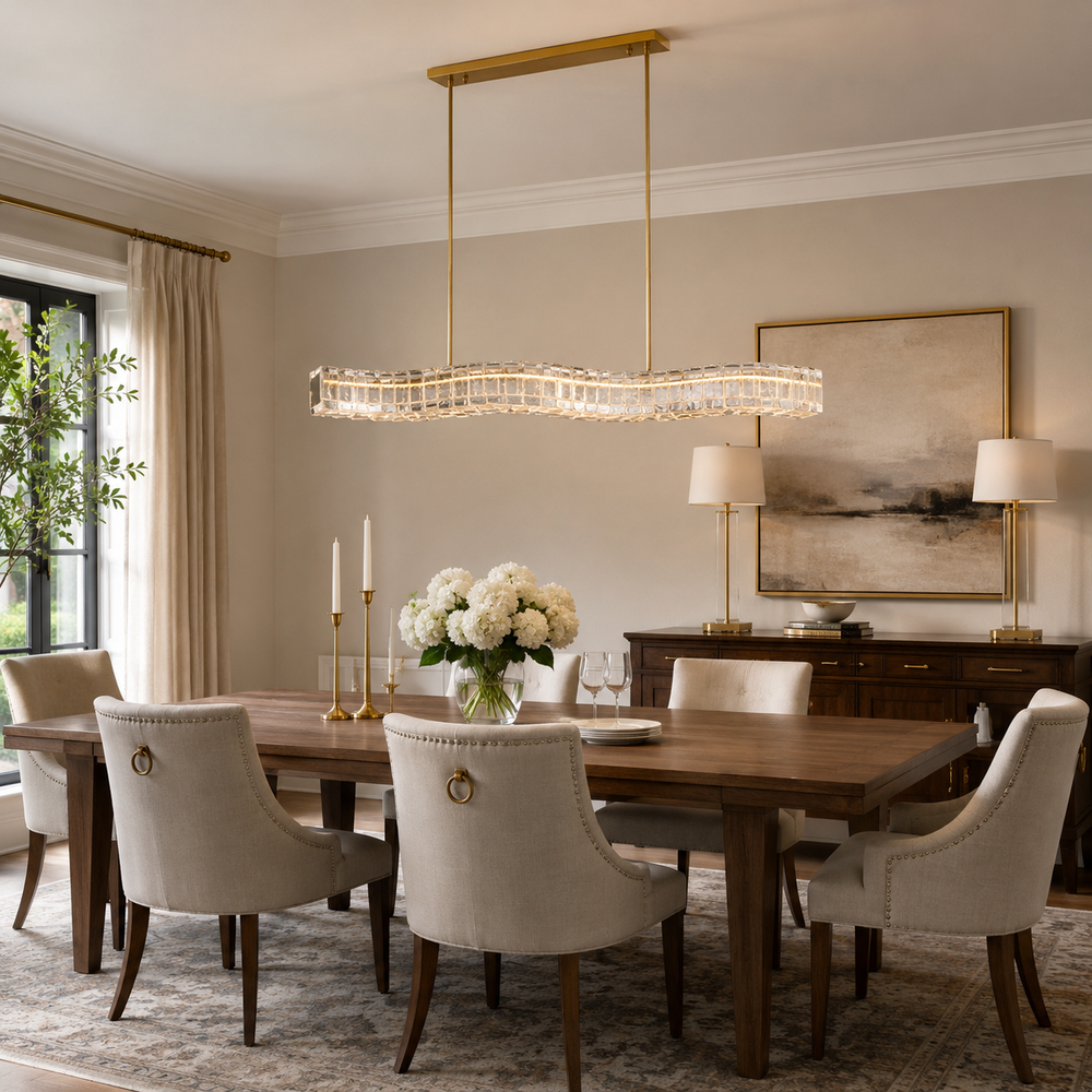 Aspen Fluid Glass Chandelier – detail 2
