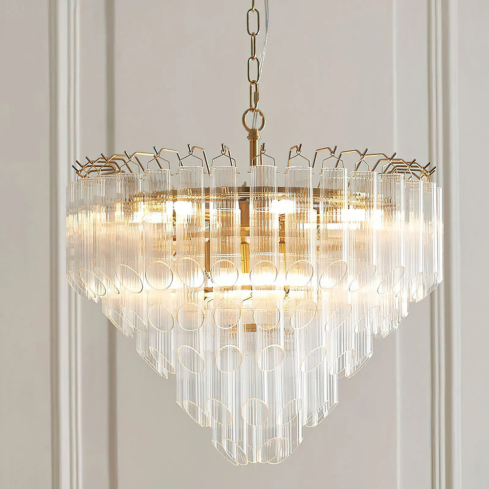 Astoria Waterfall Glass Chandelier – detail 2
