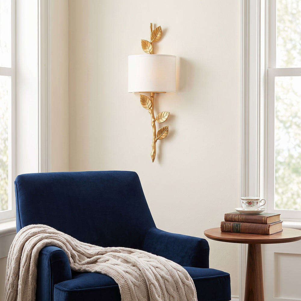 Auretta Leaf Wall Sconce – detail 2