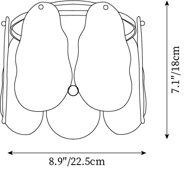 Model A Dia 22.5cm x H 18cm / ∅ 8.9″ x H 7.1″