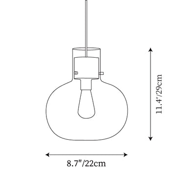 Awa Pendant Light — Dimension drawings 1