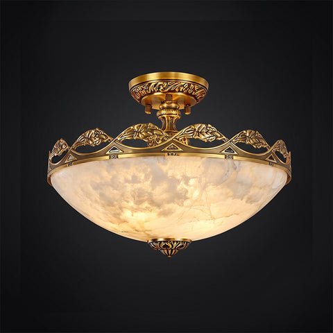 Basset Alabaster Flush Mount Ceiling Light – detail 19