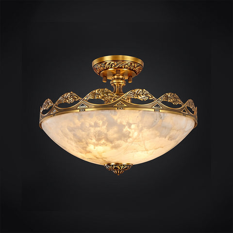 Basset Alabaster Flush Mount Ceiling Light – detail 18