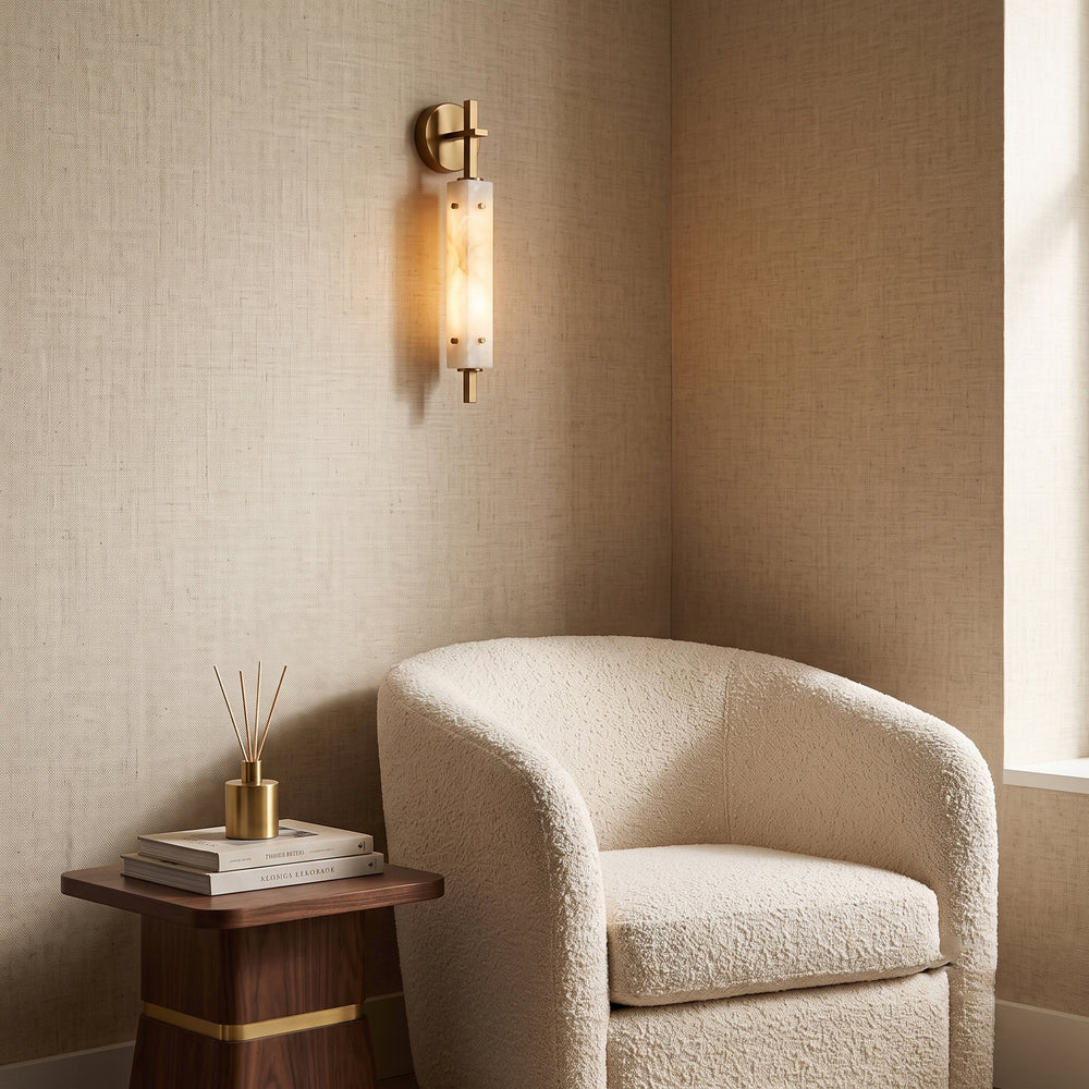 Beacon Alabaster Wall Sconce – detail 2