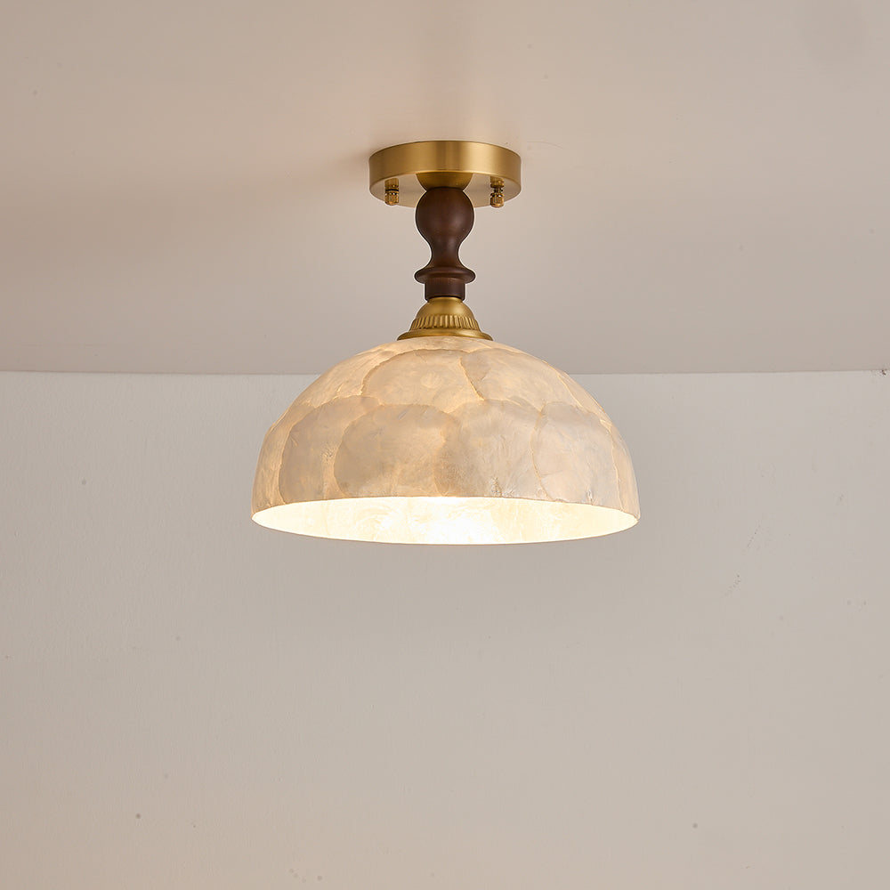 Belvedere Capiz Flush Mount Ceiling Light – detail 2
