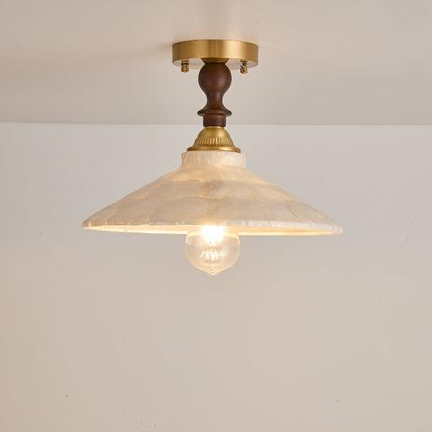 Belvedere Capiz Flush Mount Ceiling Light – detail 8