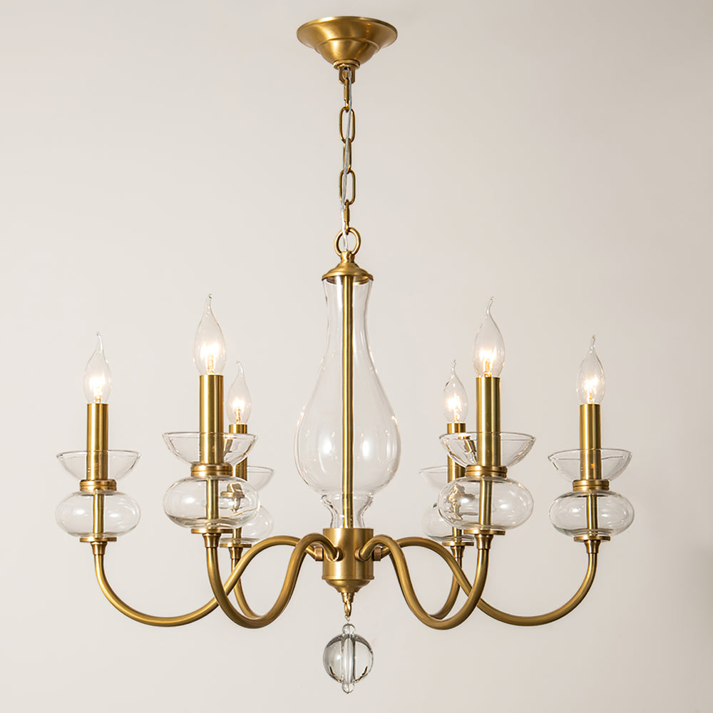 Bergdorf Glass Chandelier – detail 2