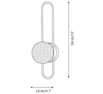 Bervalo Wall Lamp — Dimension drawings 1