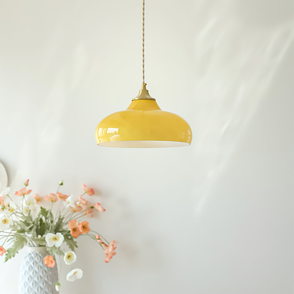 Citrine Dome Pendant Lamp – detail 2