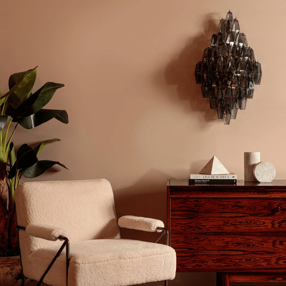 Biscayne Polyhedral Glass Sconce – detail 2