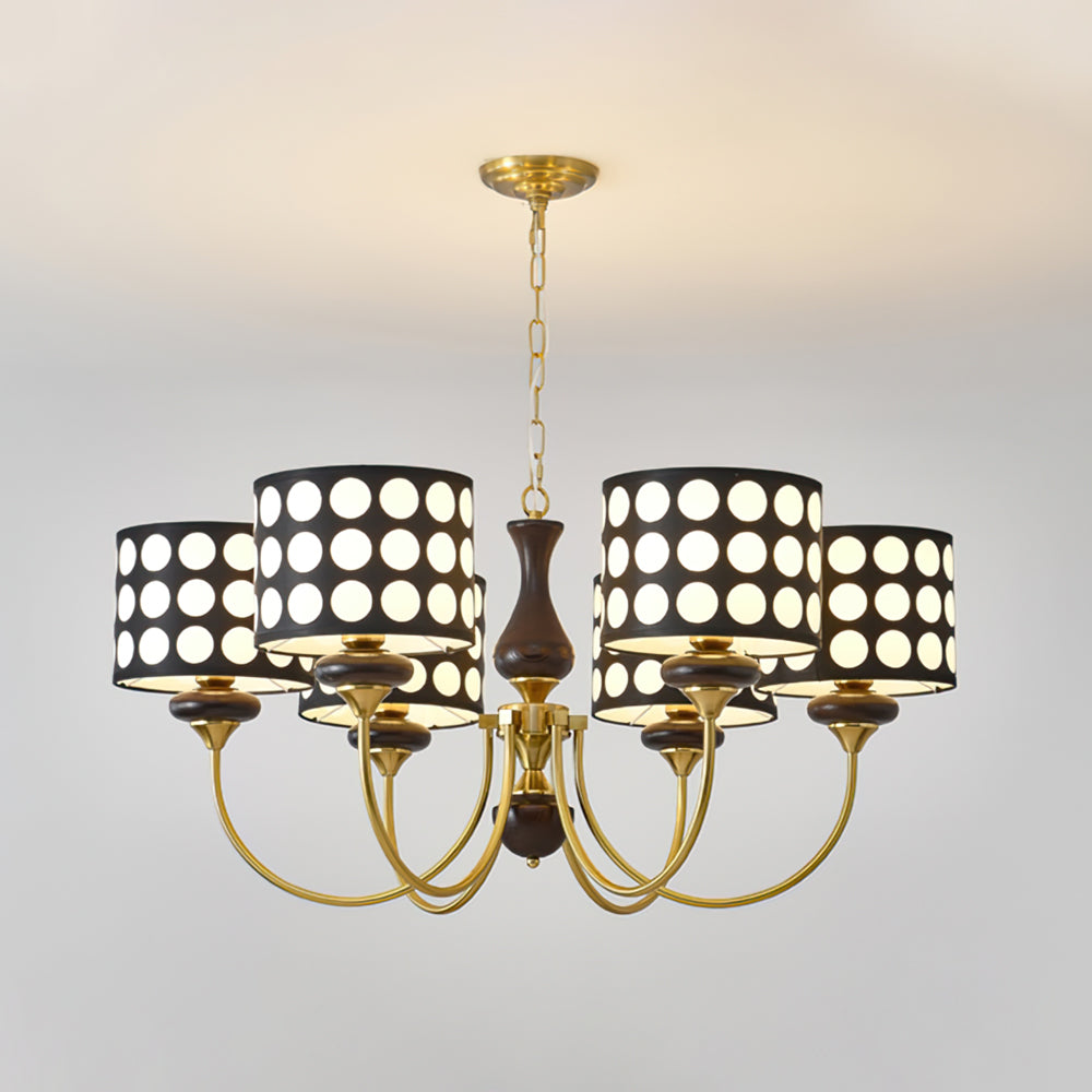 Black Polka Dots Chandelier – detail 2