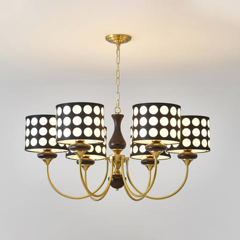 Black Polka Dots Chandelier – detail 2