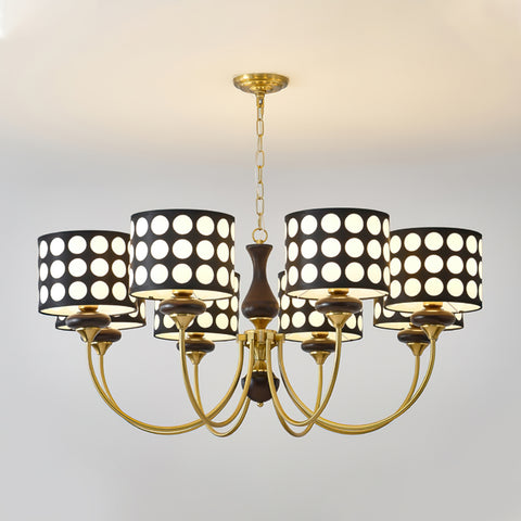 Black Polka Dots Chandelier – detail 27
