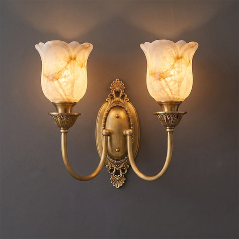 Blair Candle Alabaster Wall Sconce – detail 14