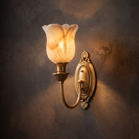 Blair Candle Alabaster Wall Sconce – detail 12