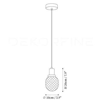 Blooms Pendant Light — Dimension drawings 1