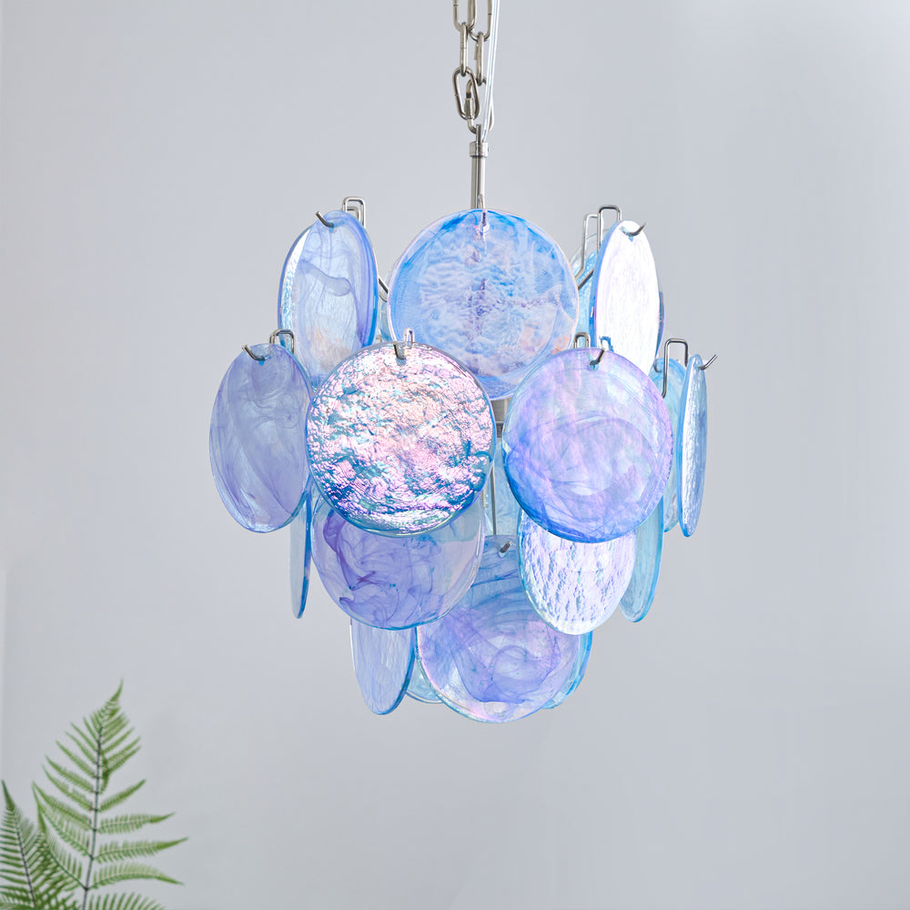 Blue Vistosi Disc Chandelier – detail 2