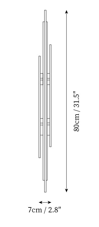 Brass Line Wall Lamp — Dimension drawings 1