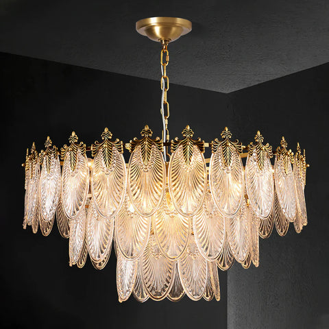 Brass Leaves Chandelier – detail 18