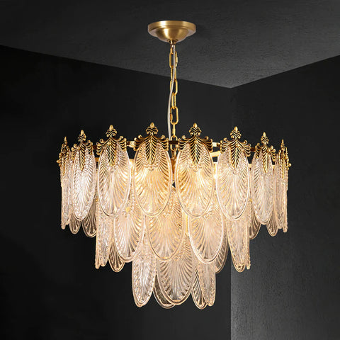 Brass Leaves Chandelier – detail 19