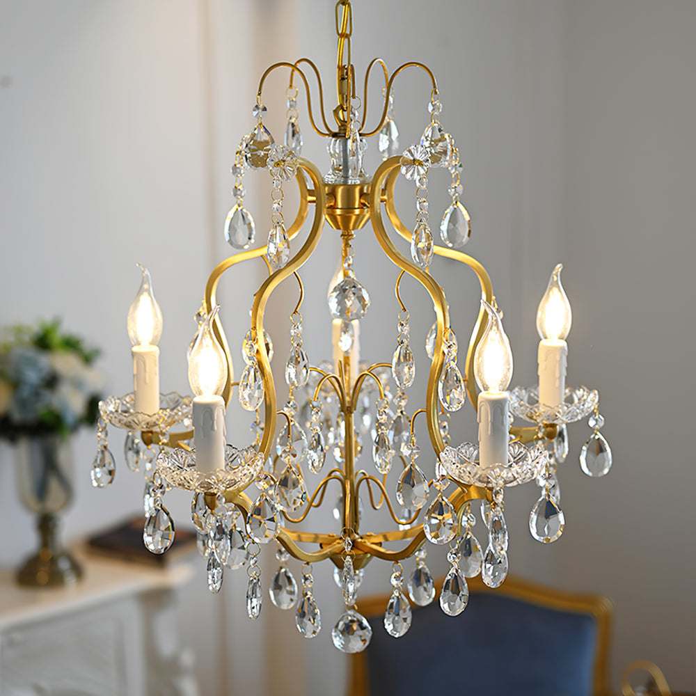 Brass Scrolls Chandelier – detail 2