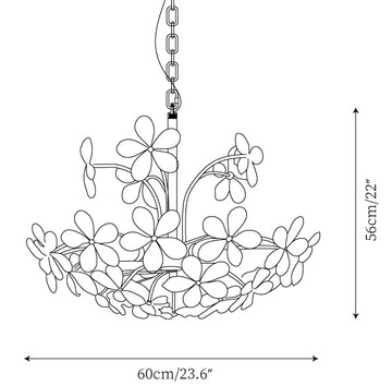 Brielle Chandelier — Plans de dimensions 1