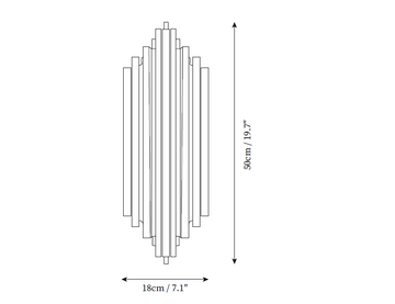 Brubeck Wall Lamp — Dimension drawings 1