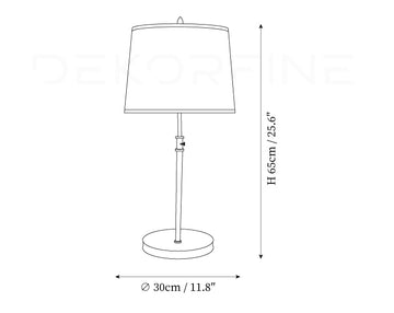 Bryant Table Lamp — Dimension drawings 1